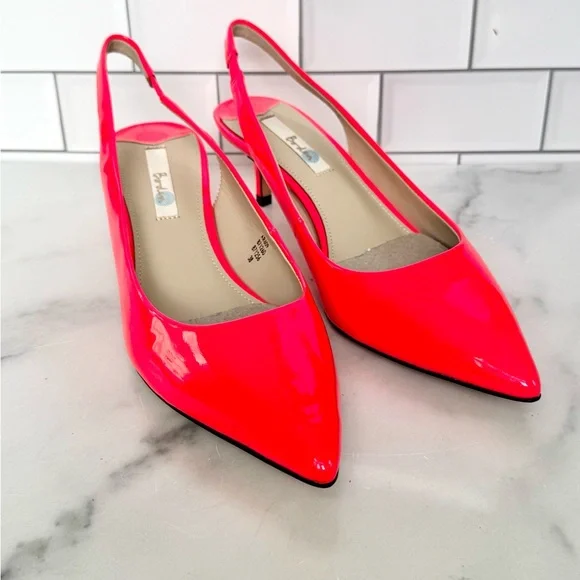 NWOT Hot Spicy Coral Boden Patent Heels Size 8 - Picture 3 of 9